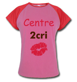 tee shirt rose bonbon Centre de Kiss