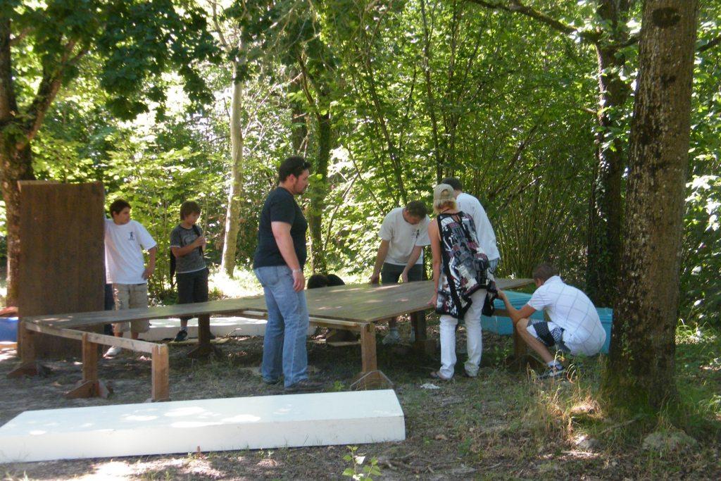 Installation de la scène